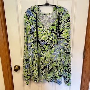 Crown & Ivy Hooded Long Sleeve Top - Beach Themed